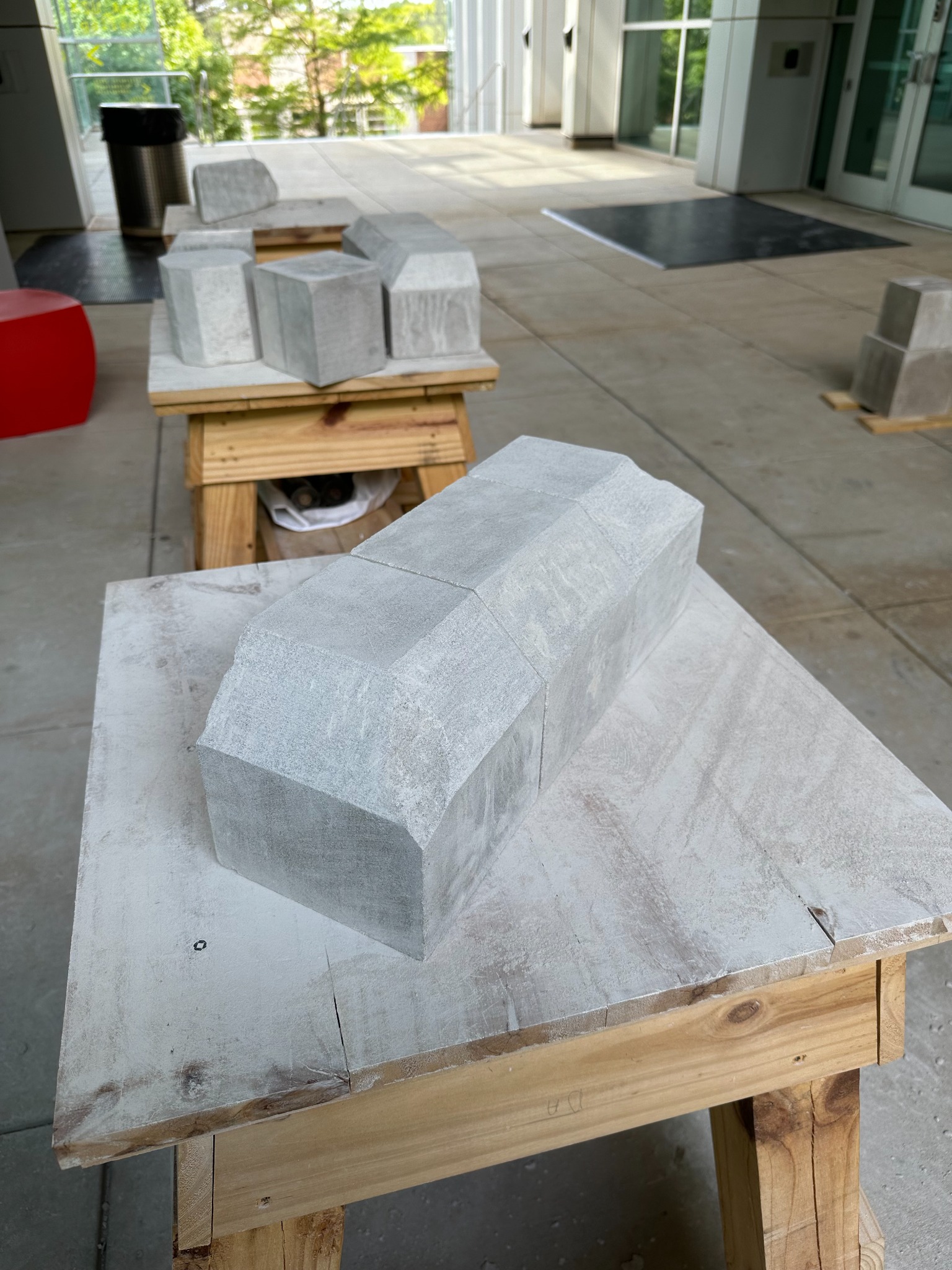 Finished limestone base