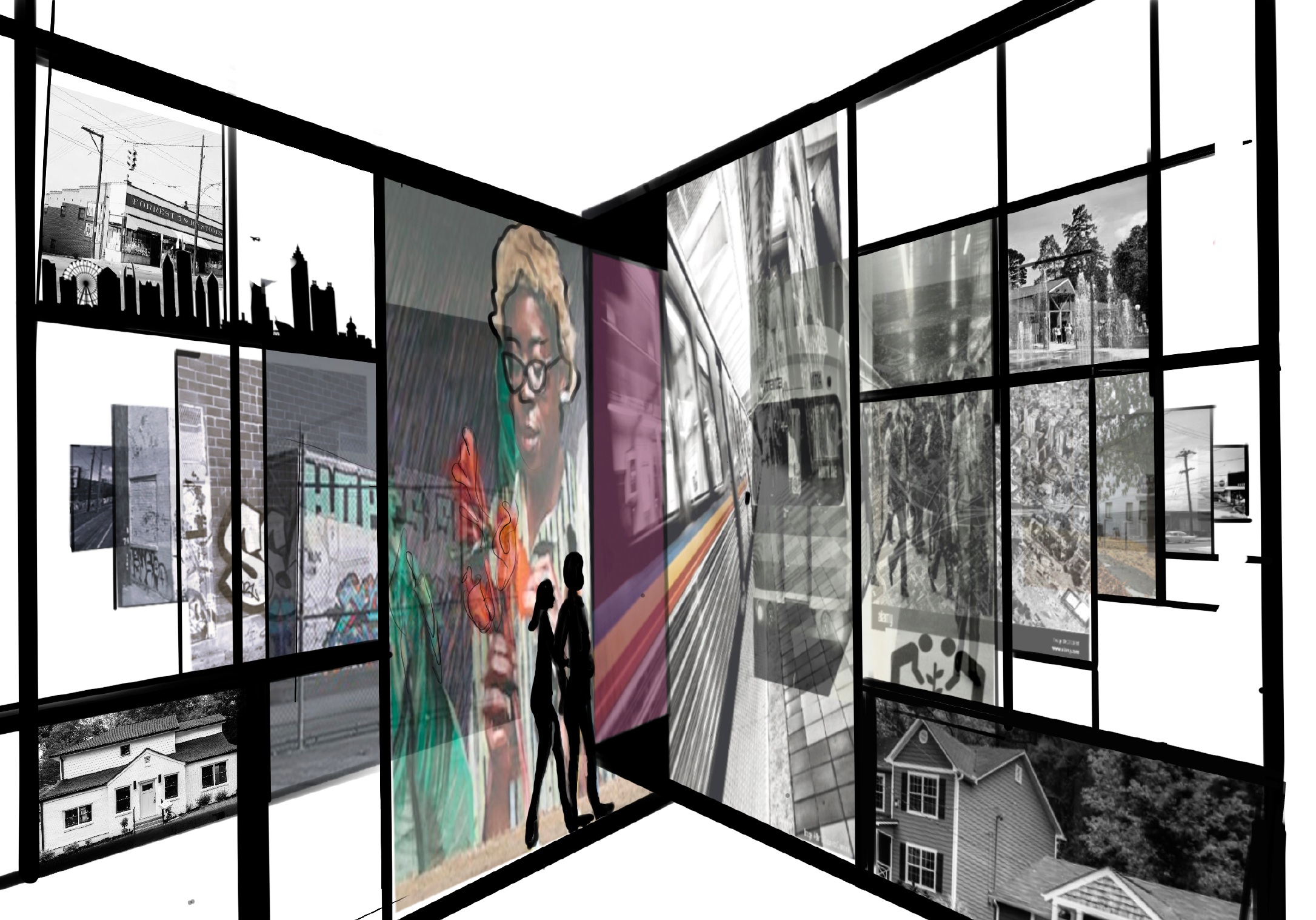Oakland City history and place collage