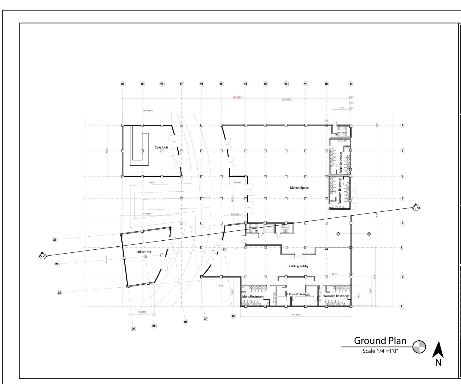 Developed ground plan